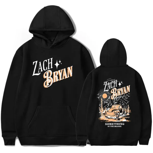 Orange Zach Bryan Music Hoodie